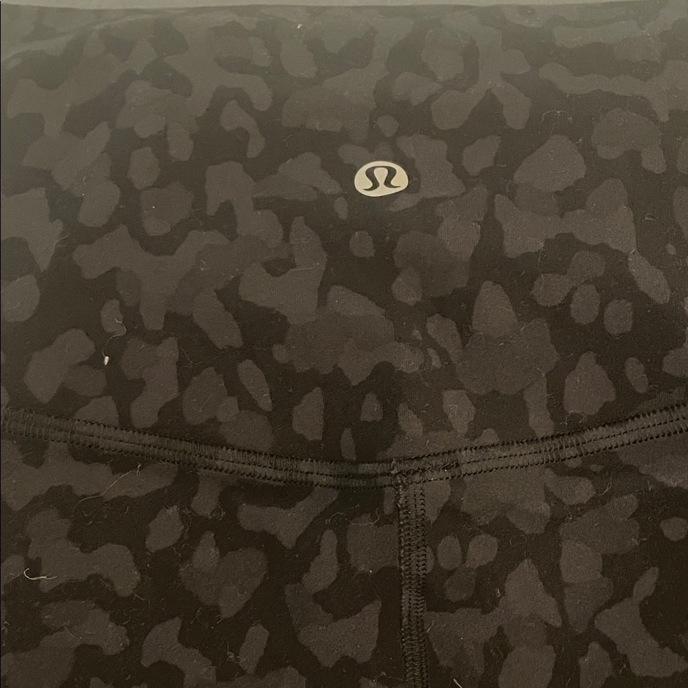 Lululemon Black Patterned Leggings